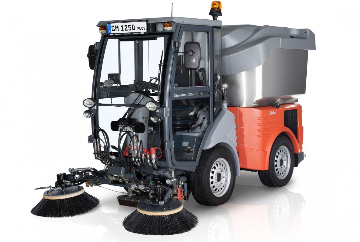 Citymaster 1250plus Kehrmaschine bei der Straßenreinigung